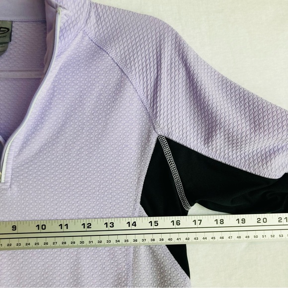 Champion Women's purple/black long sleeve top and cropped workout pant set, Sz M - Picture 5 of 16